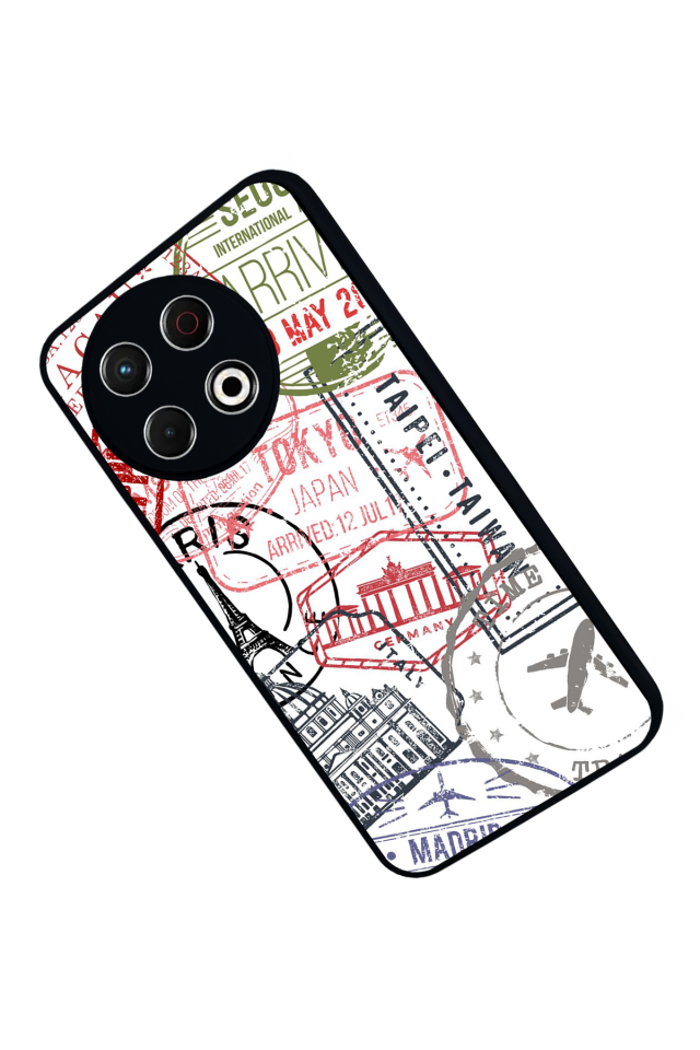 Tecno Spark 30 Pro Uyumlu  İnci Tasarımlı Glossy Premium Kılıf