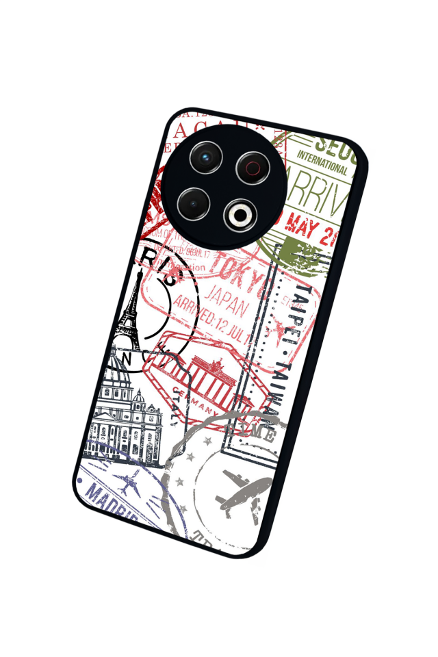 Tecno Spark 30 Pro Uyumlu  İnci Tasarımlı Glossy Premium Kılıf