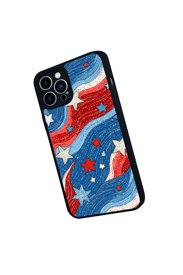 iPhone 13 Pro Max Uyumlu Retro Yildizlar Tasarımlı Glossy Premium Kılıf