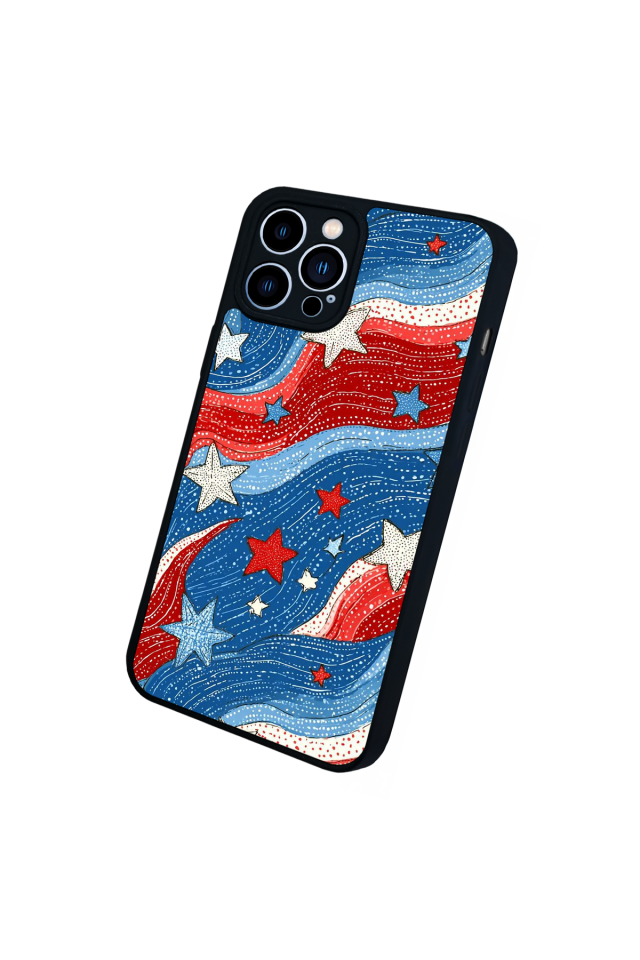 iPhone 13 Pro Max Uyumlu Retro Yildizlar Tasarımlı Glossy Premium Kılıf