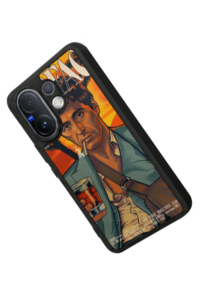 Vivo V60 Uyumlu Scarface Tasarımlı Glossy Premium Kılıf