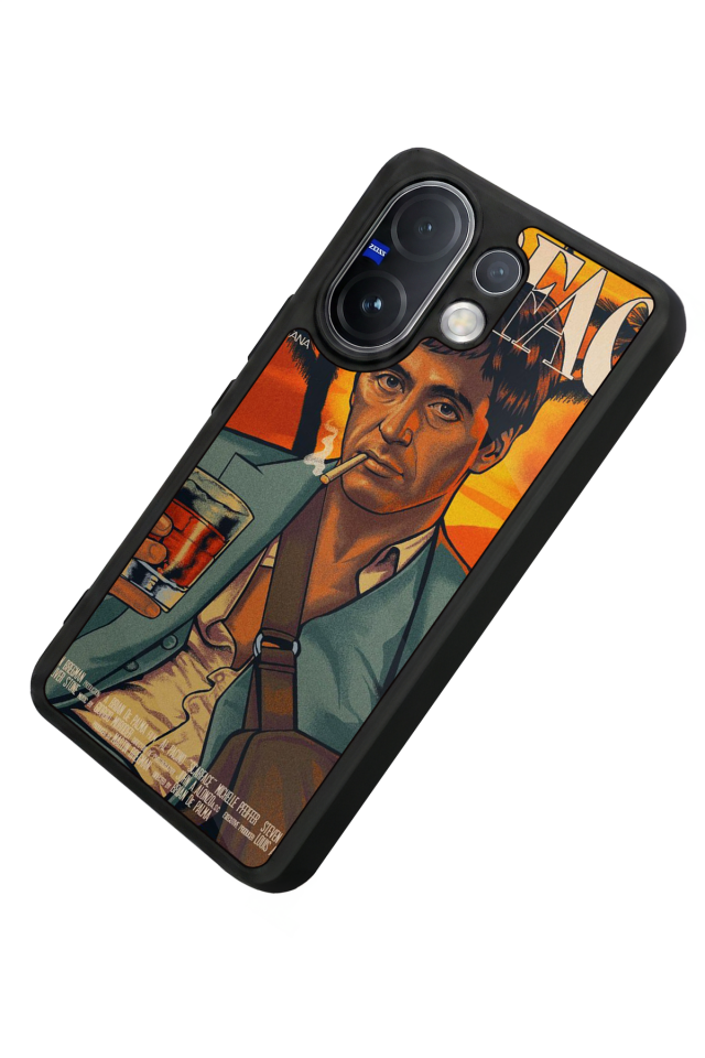 Vivo V60 Uyumlu Scarface Tasarımlı Glossy Premium Kılıf
