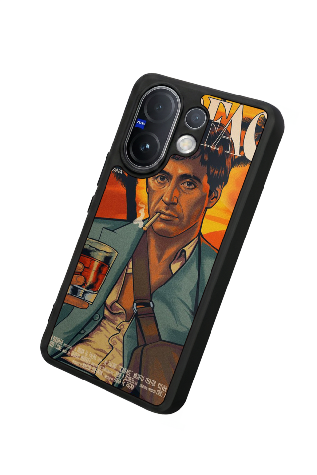 Vivo V60 Uyumlu Scarface Tasarımlı Glossy Premium Kılıf