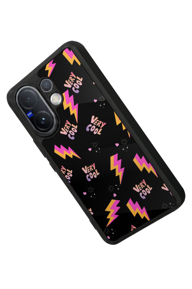 Vivo V60 Uyumlu Simsek Tasarımlı Glossy Premium Kılıf