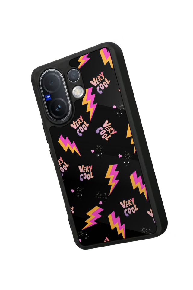 Vivo V60 Uyumlu Simsek Tasarımlı Glossy Premium Kılıf