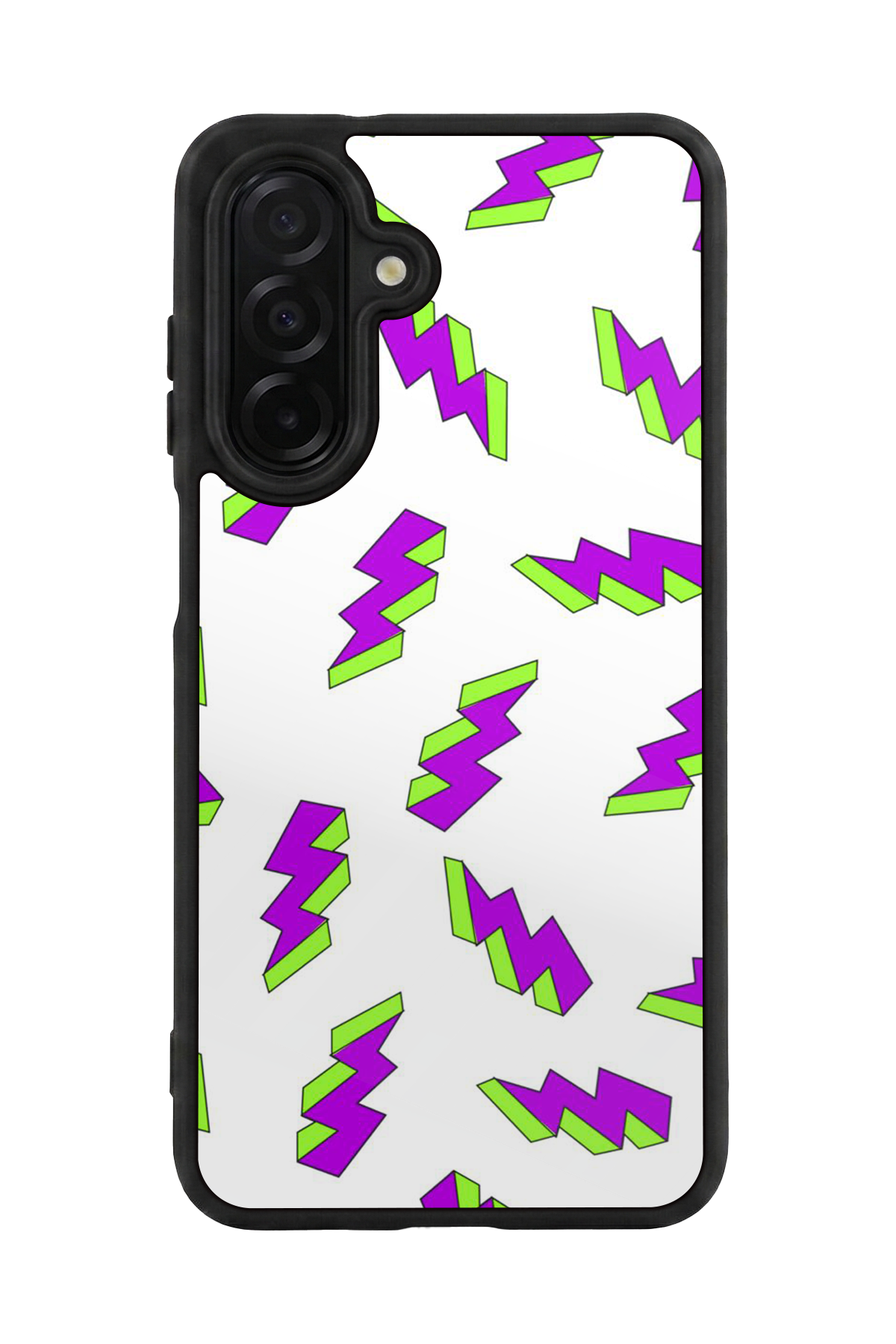 Samsung Galaxy A56 Uyumlu Simsek Tasarımlı Glossy Premium Kılıf