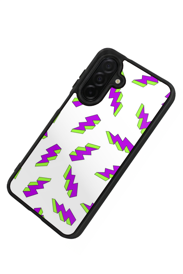 Samsung Galaxy A56 Uyumlu Simsek Tasarımlı Glossy Premium Kılıf