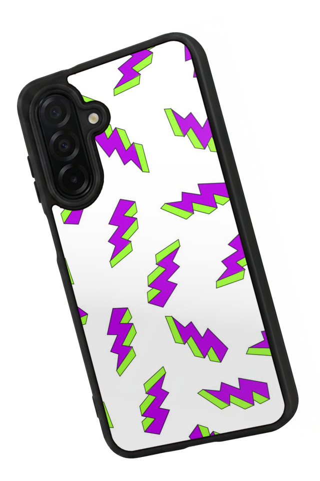 Samsung Galaxy A56 Uyumlu Simsek Tasarımlı Glossy Premium Kılıf