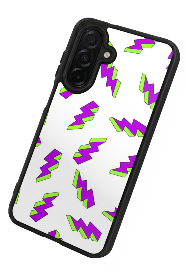 Samsung Galaxy A56 Uyumlu Simsek Tasarımlı Glossy Premium Kılıf