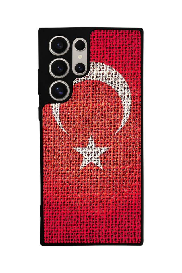 Samsung Galaxy S23 Ultra Uyumlu Türk Bayragi Tasarımlı Glossy Premium Kılıf