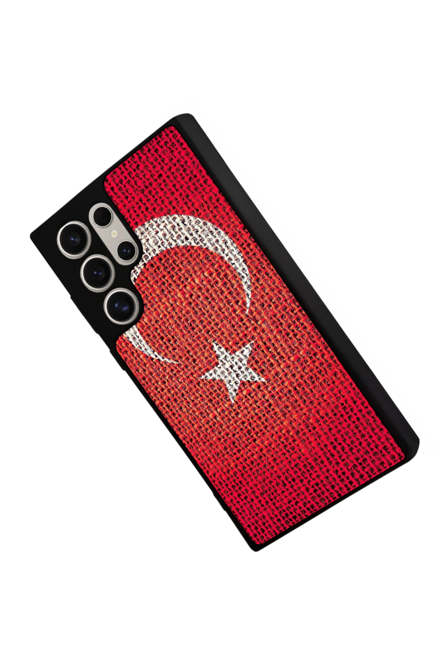 Samsung Galaxy S23 Ultra Uyumlu Türk Bayragi Tasarımlı Glossy Premium Kılıf