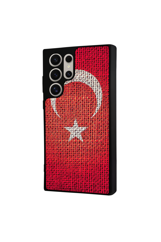 Samsung Galaxy S23 Ultra Uyumlu Türk Bayragi Tasarımlı Glossy Premium Kılıf
