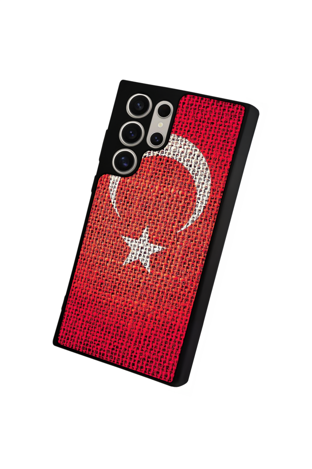 Samsung Galaxy S23 Ultra Uyumlu Türk Bayragi Tasarımlı Glossy Premium Kılıf