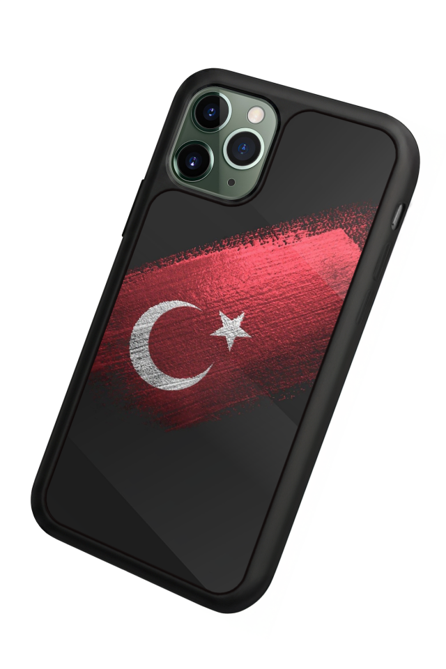 iPhone 11 Pro Uyumlu Türk Bayragi Tasarımlı Glossy Premium Kılıf