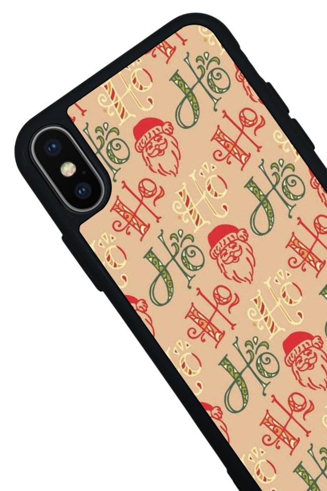 iPhone X/ XS Uyumlu Yilbasi Christmas Tasarımlı Glossy Premium Kılıf