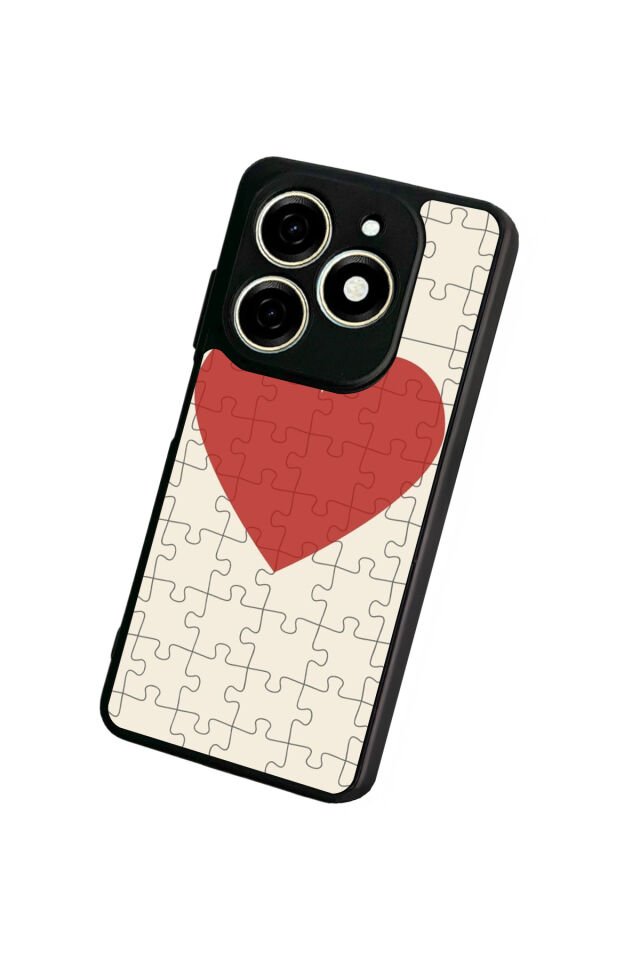 Infınıx Smart 8 Pro Uyumlu Kalp Love Tasarımlı Glossy Premium Kılıf