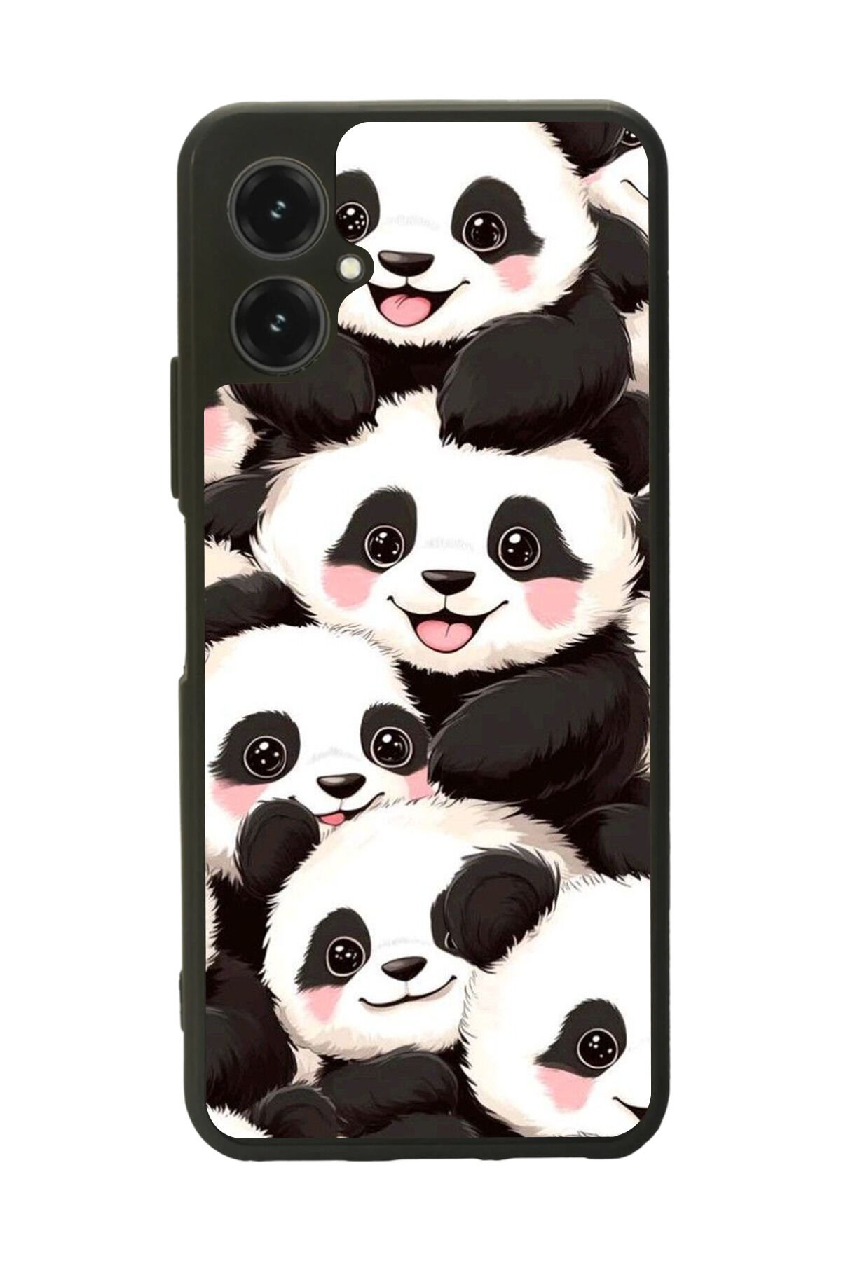 Omix X5 Uyumlu Panda Tasarımlı Glossy Premium Kılıf