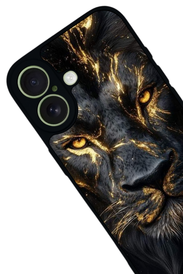 iPhone 17 Uyumlu Aslan Tasarımlı Glossy Premium Kılıf