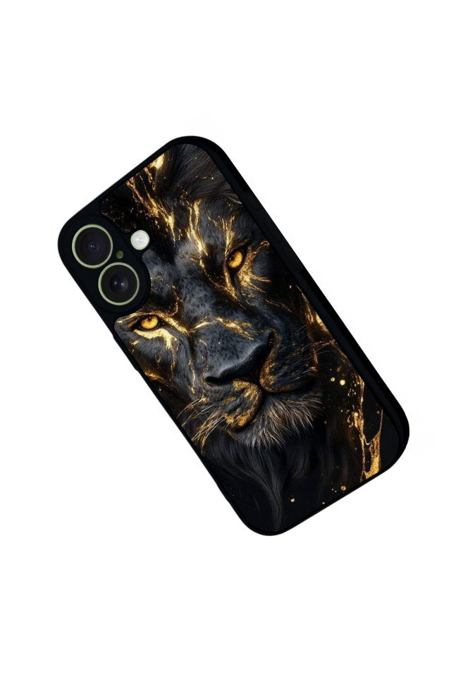 iPhone 17 Uyumlu Aslan Tasarımlı Glossy Premium Kılıf