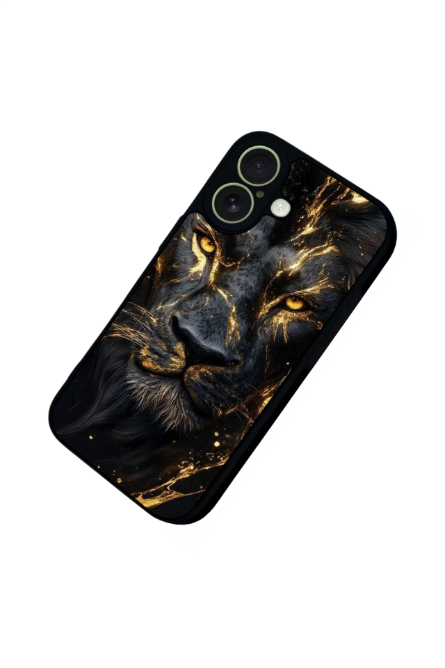 iPhone 17 Uyumlu Aslan Tasarımlı Glossy Premium Kılıf