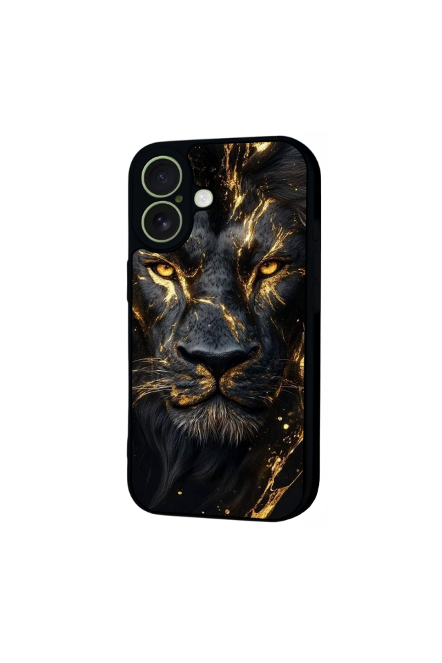 iPhone 17 Uyumlu Aslan Tasarımlı Glossy Premium Kılıf