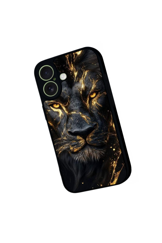 iPhone 17 Uyumlu Aslan Tasarımlı Glossy Premium Kılıf
