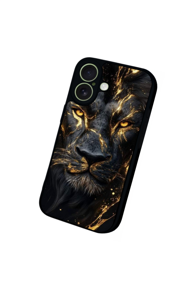 iPhone 17 Uyumlu Aslan Tasarımlı Glossy Premium Kılıf