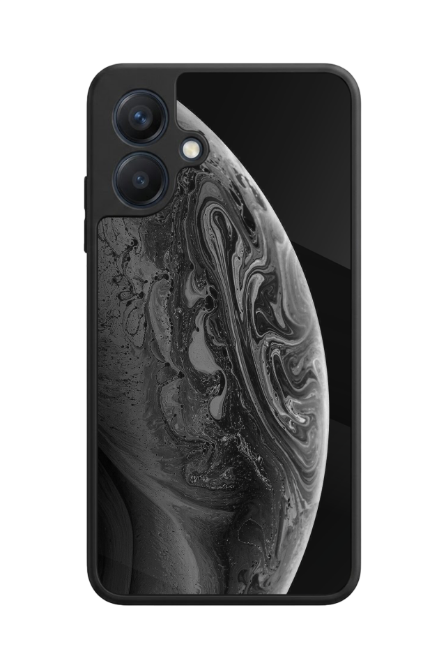 Samsung Galaxy A07 Uyumlu Ay Tasarımlı Glossy Premium Kılıf