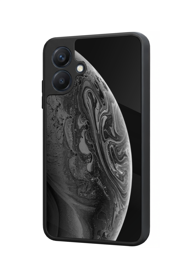 Samsung Galaxy A07 Uyumlu Ay Tasarımlı Glossy Premium Kılıf