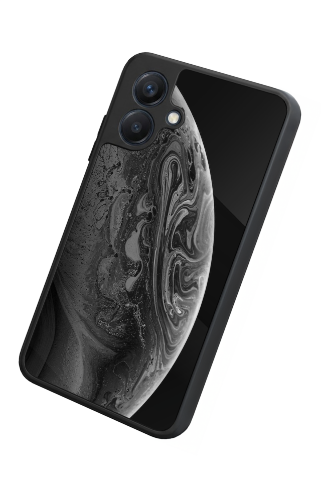 Samsung Galaxy A07 Uyumlu Ay Tasarımlı Glossy Premium Kılıf