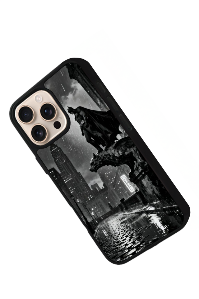 iPhone 15 Pro Uyumlu Batman Tasarımlı Glossy Premium Kılıf