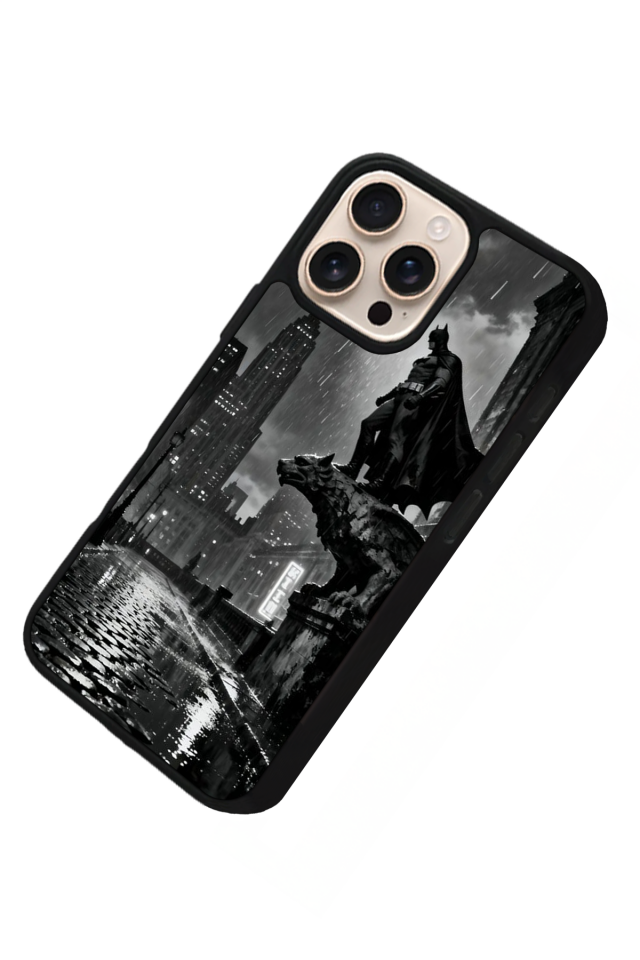 iPhone 15 Pro Uyumlu Batman Tasarımlı Glossy Premium Kılıf