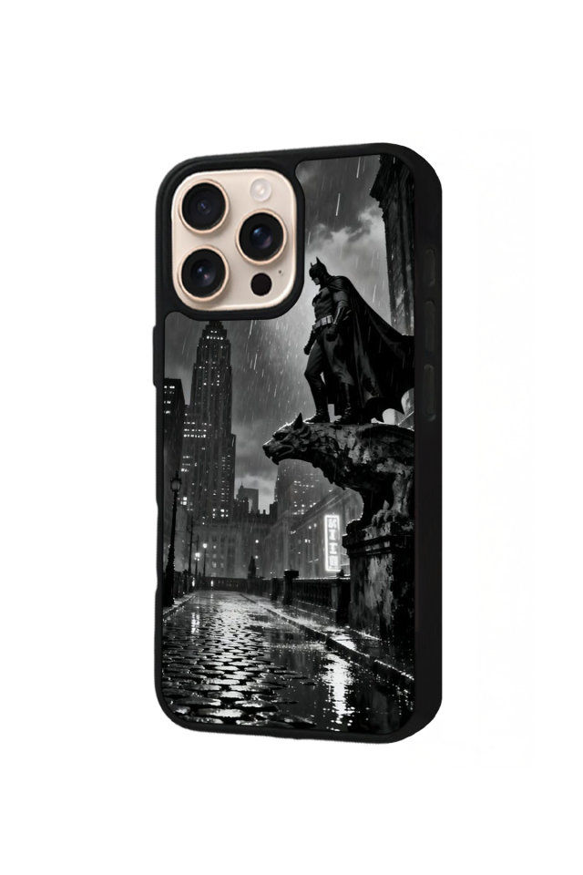 iPhone 15 Pro Uyumlu Batman Tasarımlı Glossy Premium Kılıf