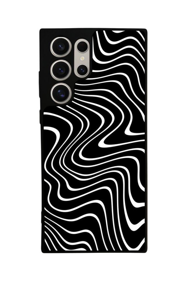 Samsung Galaxy S22 Ultra Uyumlu Çizgi Sanatı Tasarımlı Glossy Premium Kılıf