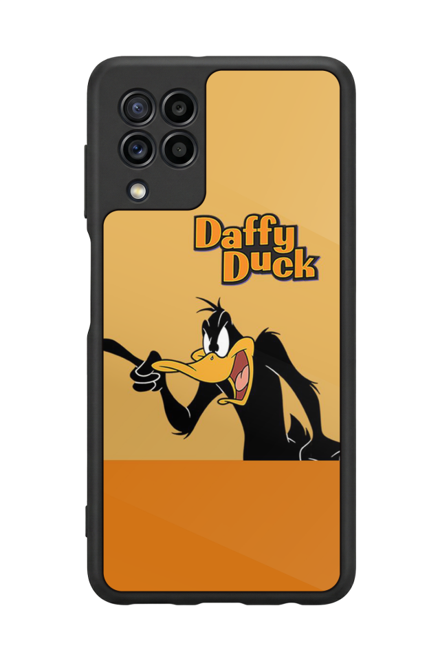 Samsung Galaxy M22 Uyumlu Daffy duck Tasarımlı Glossy Premium Kılıf