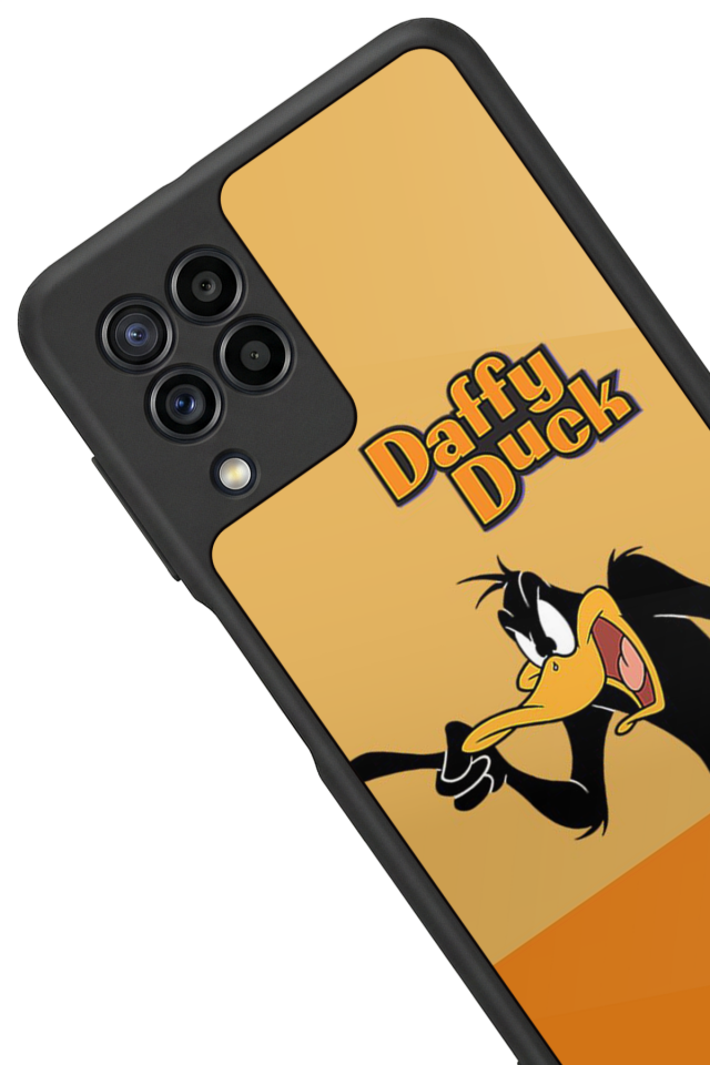 Samsung Galaxy M22 Uyumlu Daffy duck Tasarımlı Glossy Premium Kılıf
