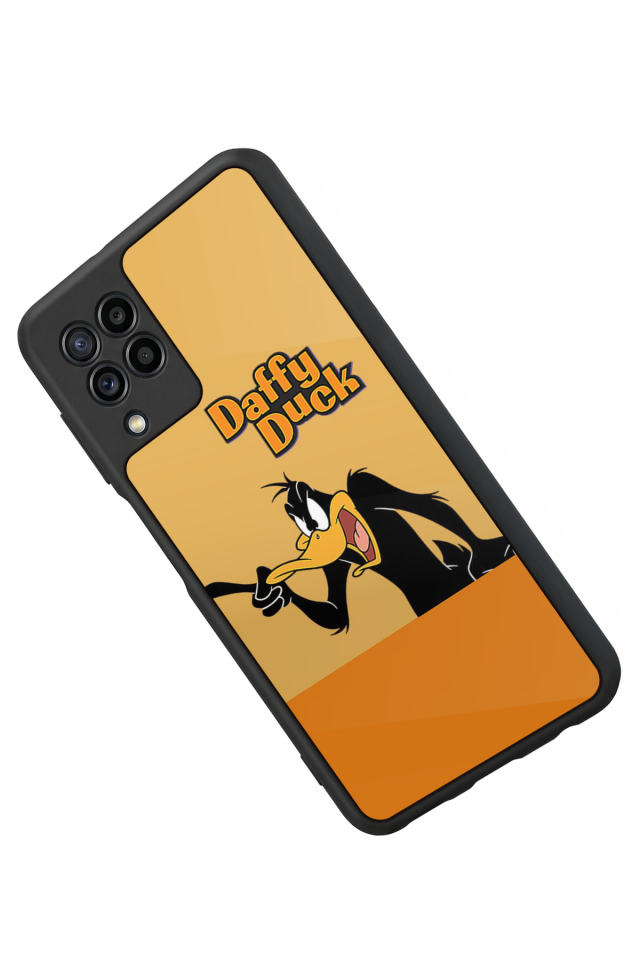 Samsung Galaxy M22 Uyumlu Daffy duck Tasarımlı Glossy Premium Kılıf