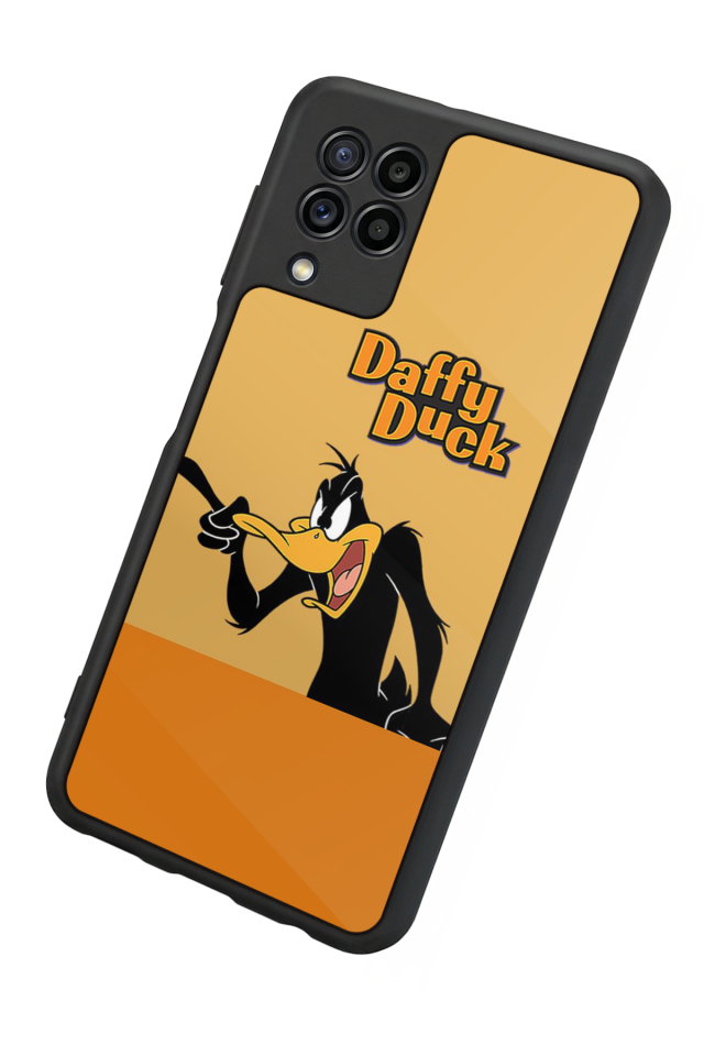 Samsung Galaxy M22 Uyumlu Daffy duck Tasarımlı Glossy Premium Kılıf