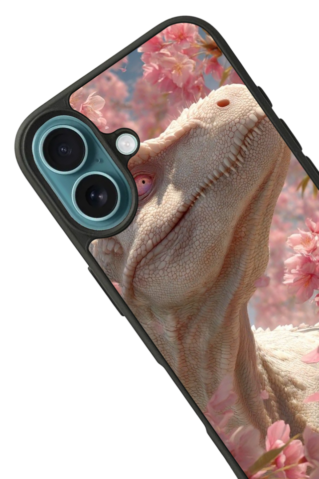 iPhone 16 Uyumlu Dinazor Tasarımlı Glossy Premium Kılıf