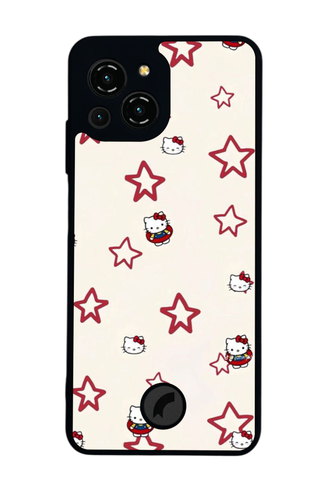 Reeder S23 Pro Max Uyumlu HelloKitty Tasarımlı Glossy Premium Kılıf