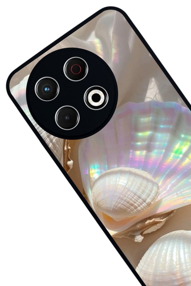 Tecno Spark 30 Pro Uyumlu  İnci Tasarımlı Glossy Premium Kılıf