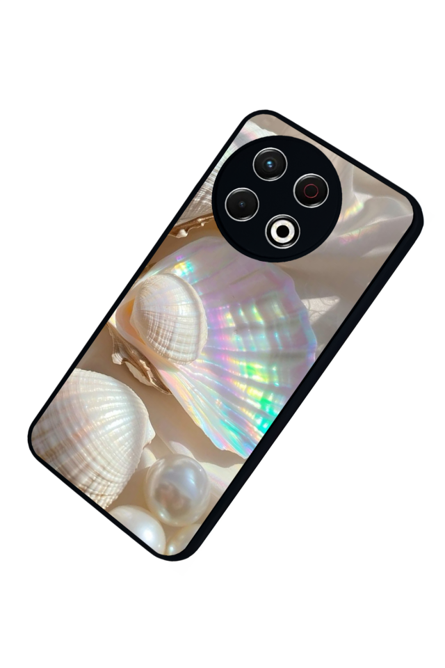 Tecno Spark 30 Pro Uyumlu  İnci Tasarımlı Glossy Premium Kılıf