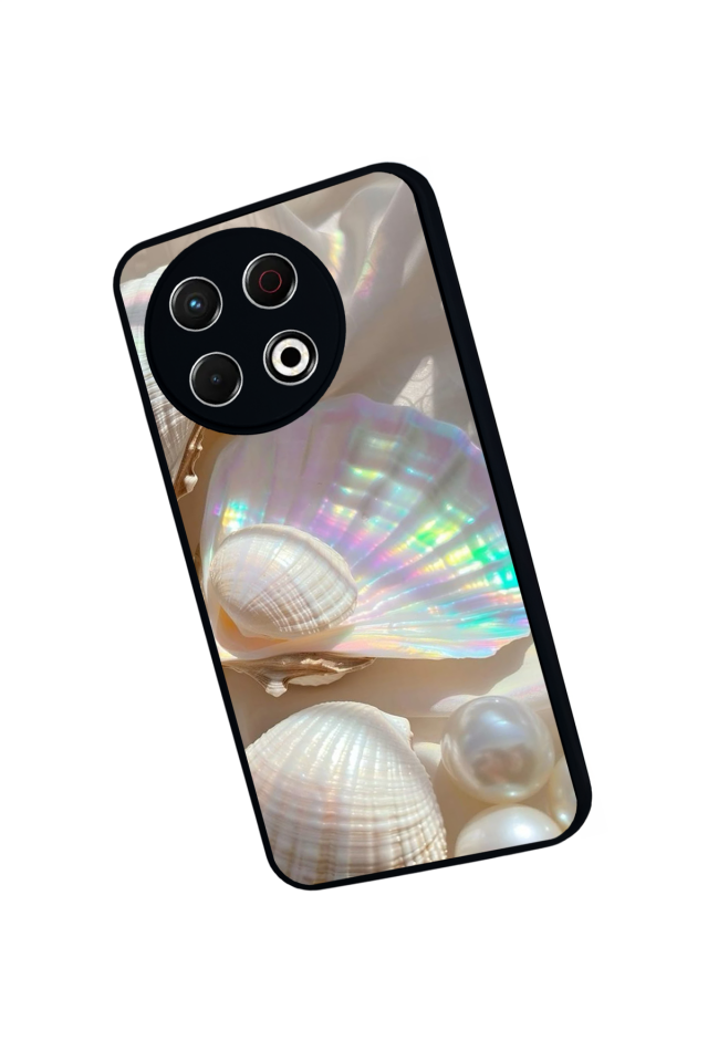 Tecno Spark 30 Pro Uyumlu  İnci Tasarımlı Glossy Premium Kılıf