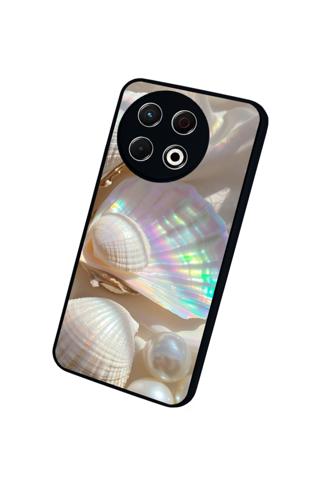 Tecno Spark 30 Pro Uyumlu  İnci Tasarımlı Glossy Premium Kılıf