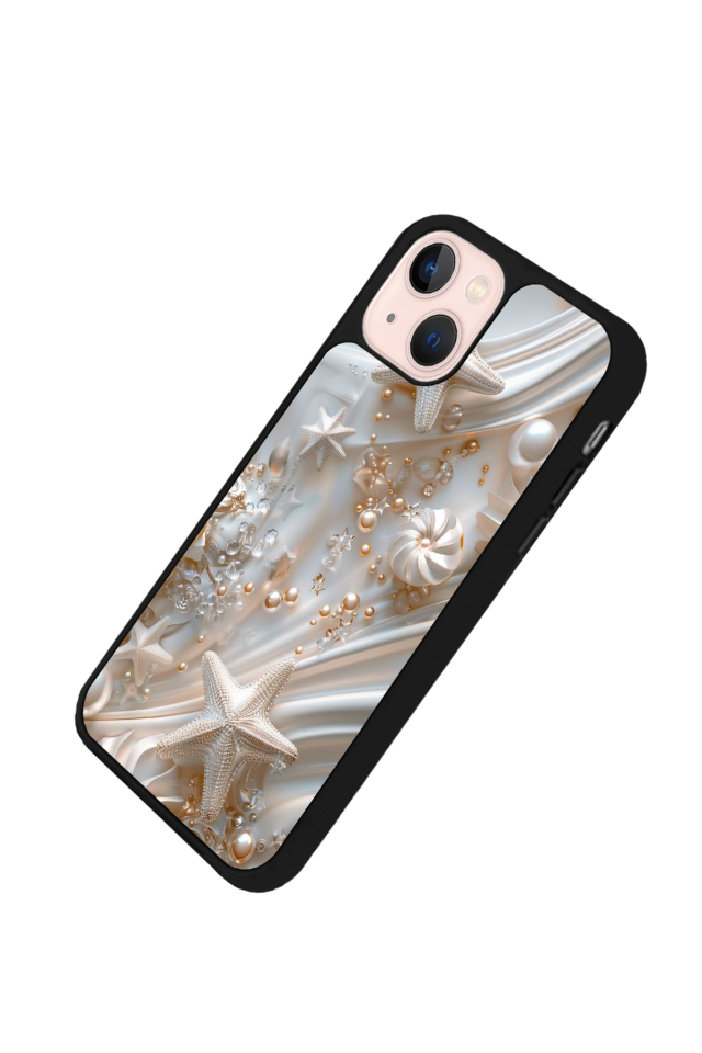 iPhone 15 Plus Uyumlu  İnci Tasarımlı Glossy Premium Kılıf