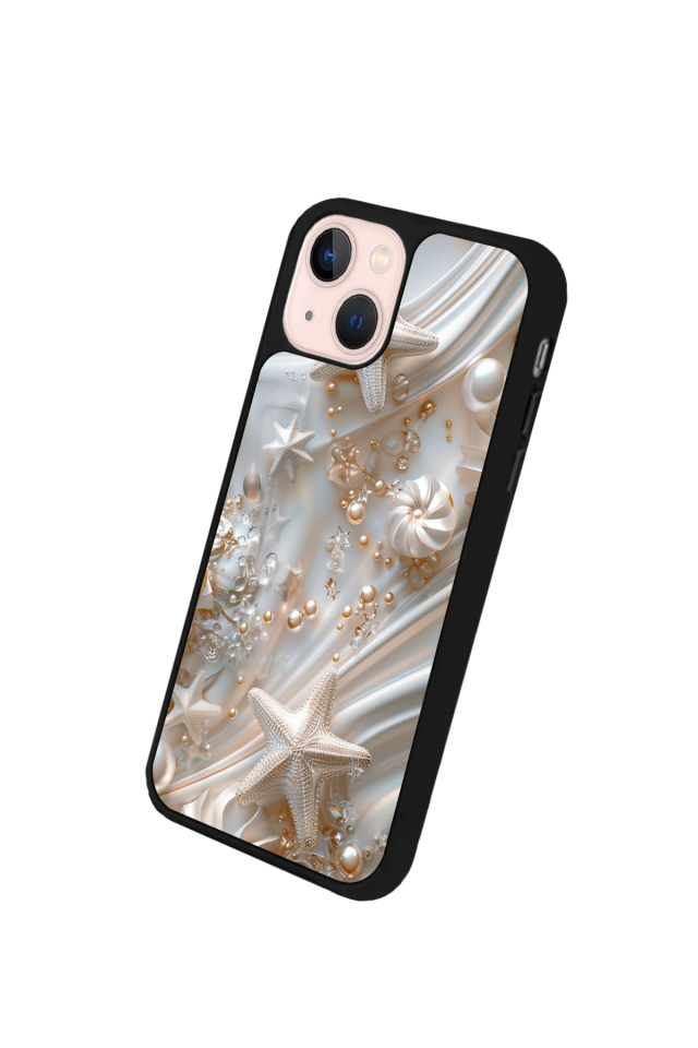 iPhone 15 Plus Uyumlu  İnci Tasarımlı Glossy Premium Kılıf