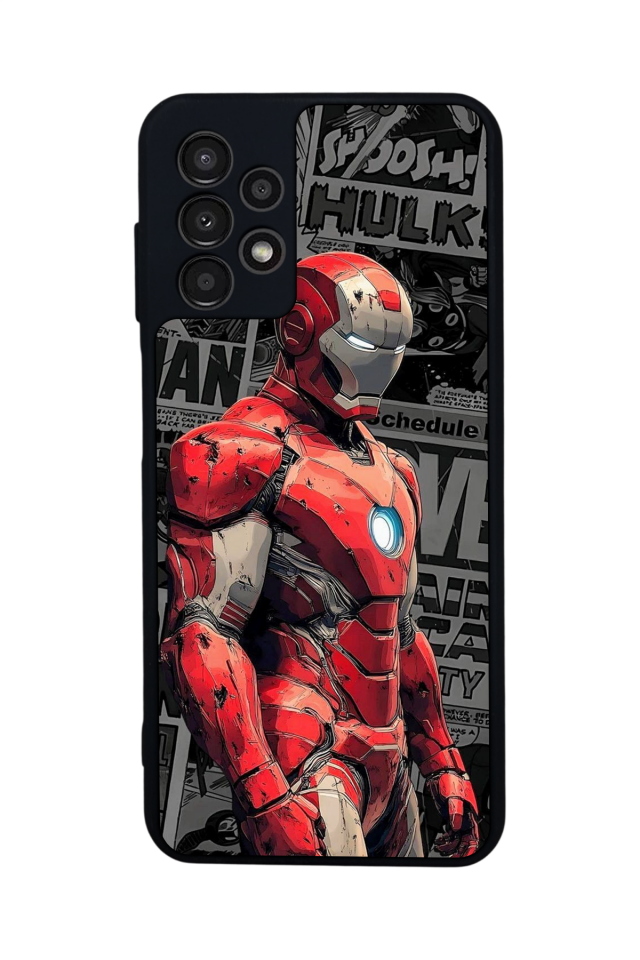 Samsung Galaxy A23 Uyumlu Iron Man ( Demir Adam ) Tasarımlı Glossy Premium Kılıf