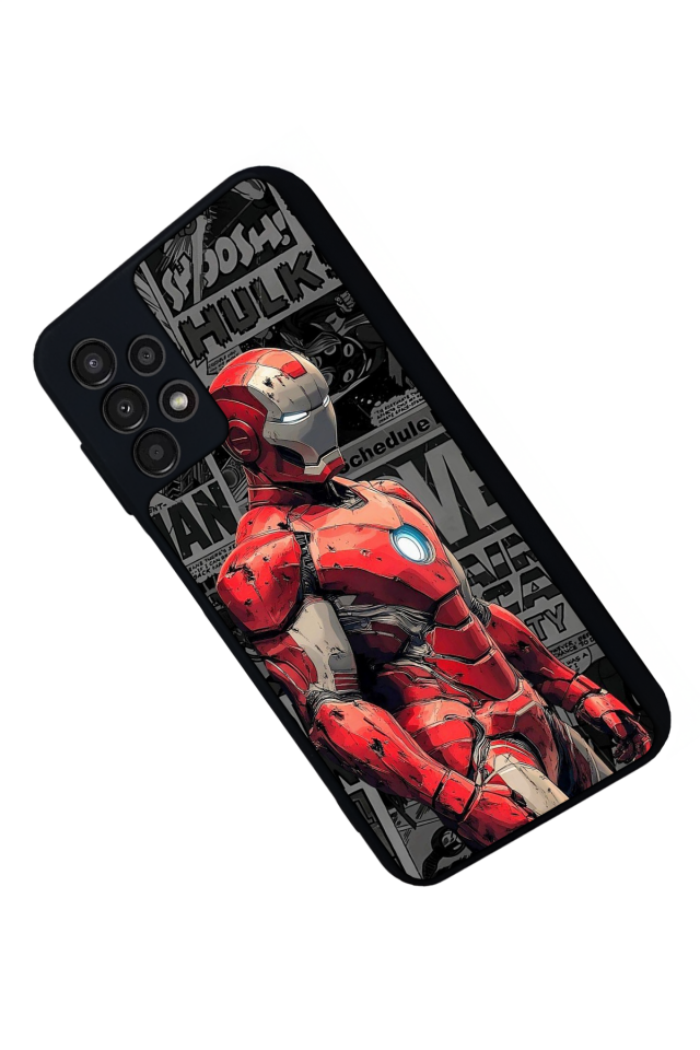 Samsung Galaxy A23 Uyumlu Iron Man ( Demir Adam ) Tasarımlı Glossy Premium Kılıf