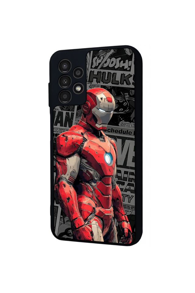 Samsung Galaxy A23 Uyumlu Iron Man ( Demir Adam ) Tasarımlı Glossy Premium Kılıf