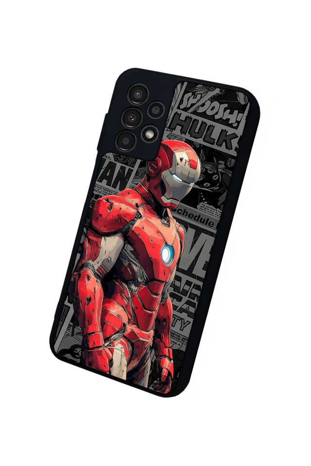 Samsung Galaxy A23 Uyumlu Iron Man ( Demir Adam ) Tasarımlı Glossy Premium Kılıf